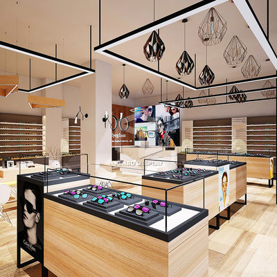 Unique 5mm Wood Sunglass Display Case Optical Shop Decoration EPE Foam Pakcaging