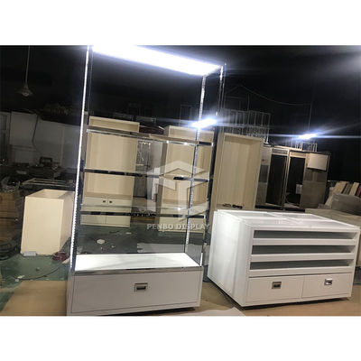 MDF Handbag Store Display Stand 8mm Tempered Glass Bag Shop Decoration