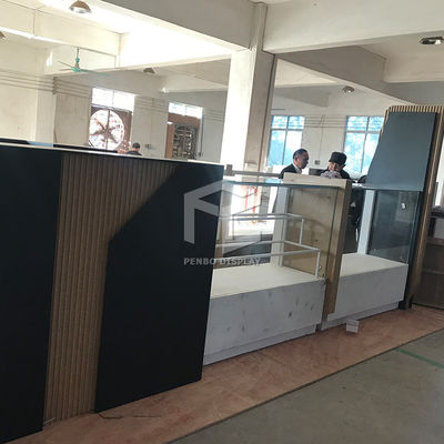 Painting Mobile Phone Display Showcase Cell Phone Kiosk