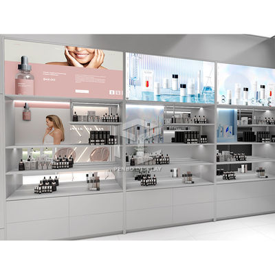 上塗を施してあるSkincareを粉にしなさい店の表示家具の小売りの化粧品が装飾買物をする