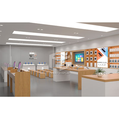OEM MDFの携帯電話の表示棚の携帯電話の付属品の小売店の立場